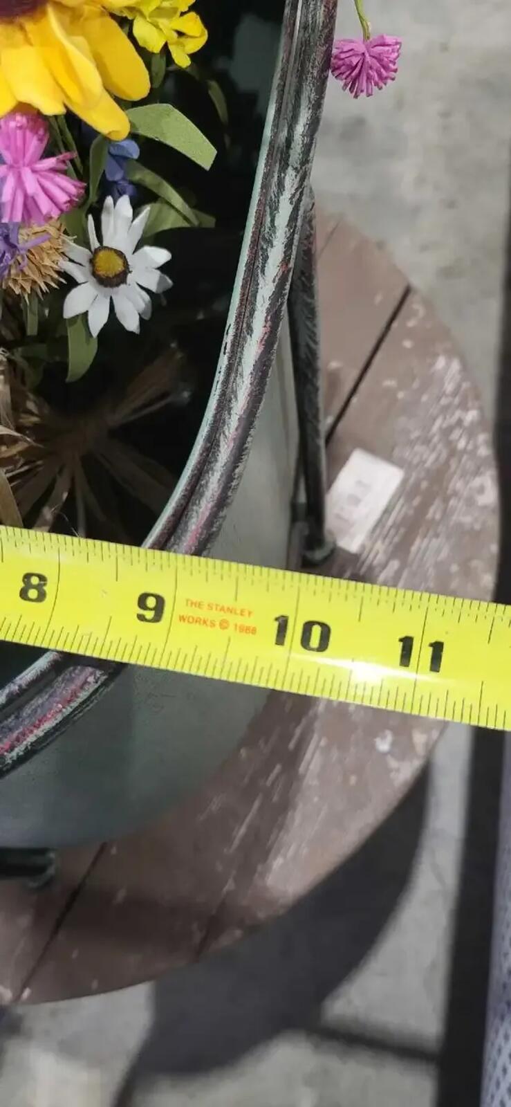 Metal Tub Planter with Faucet Accent 2ft