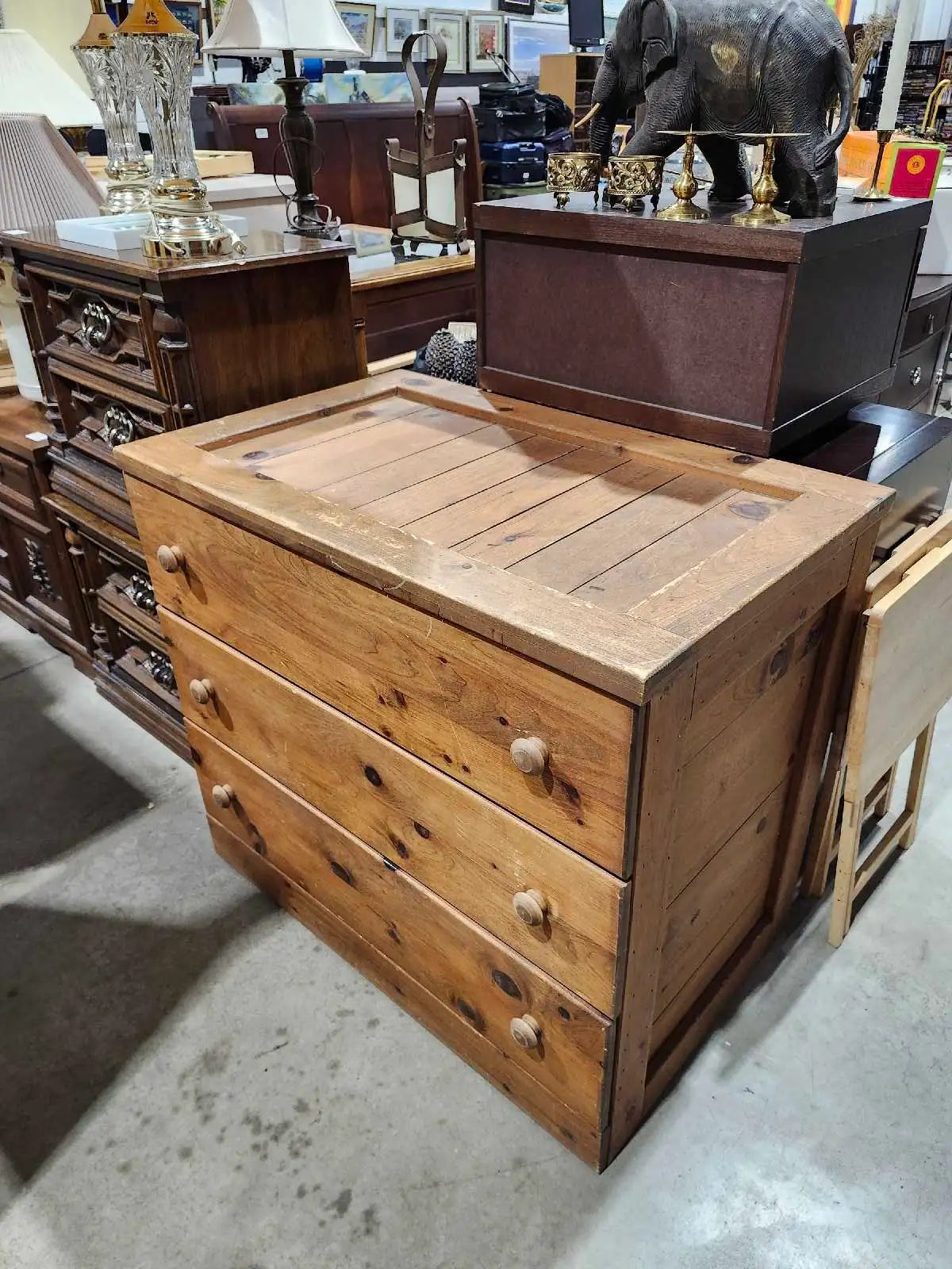 Handmade Rustic Wooden Dresser