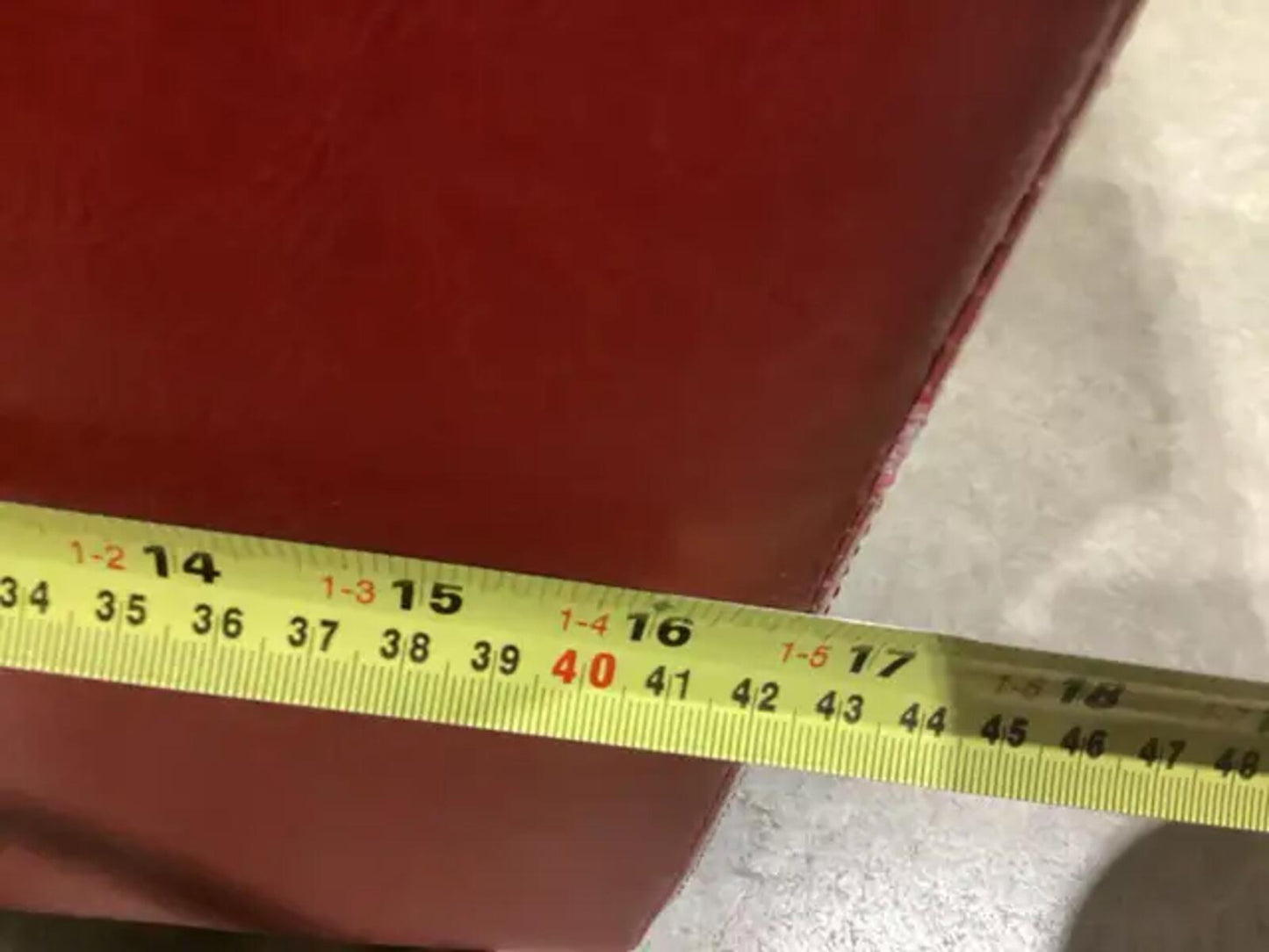 Large Red Storage Ottoman
