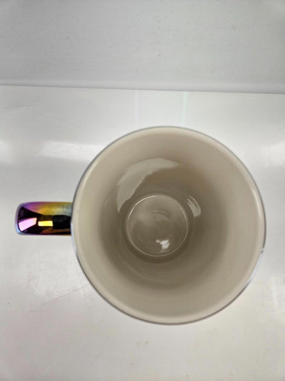 Starbucks Coffee Mug 16oz Rainbow Holographic Iridescent Oil Slick 2022 Holiday