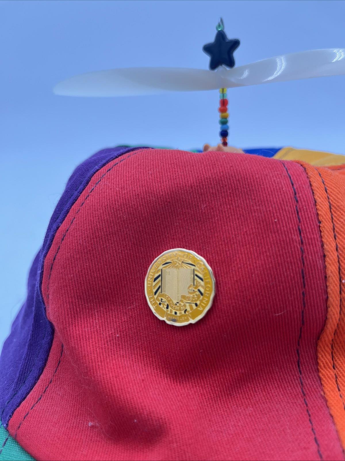 Casquette à hélice fantaisie vintage de l'Université de Californie avec décoration de cochon personnalisée