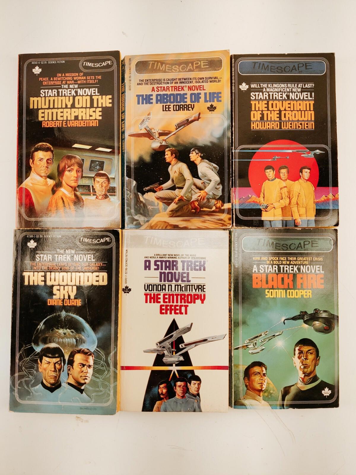Star Trek Timescape Novels Lot of 6 Vintage Paperback Books 1980s