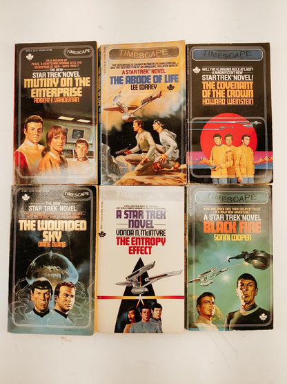 Star Trek Timescape Novels Lot of 6 Vintage Paperback Books 1980s