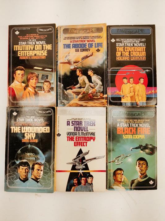 Star Trek Timescape Novels Lot of 6 Vintage Paperback Books 1980s