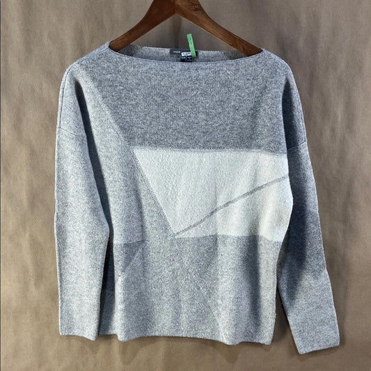 Vince Women’s Gray Geometric Sweater (Size S)
