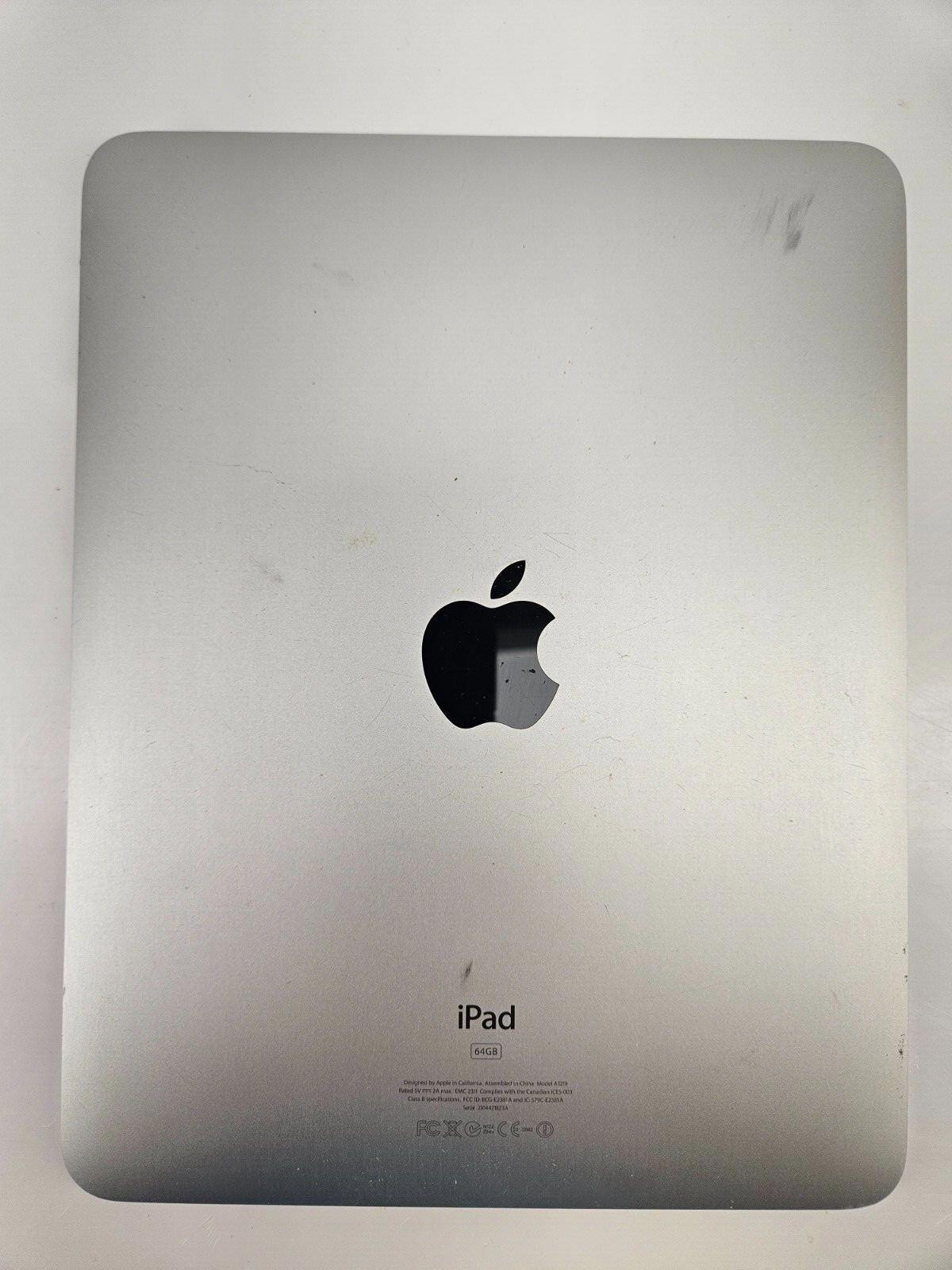 Apple iPad 64GB Silver A1219 *Parts or Repair*