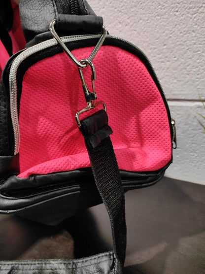PUMA Duffle Travel Bag Pink & Black