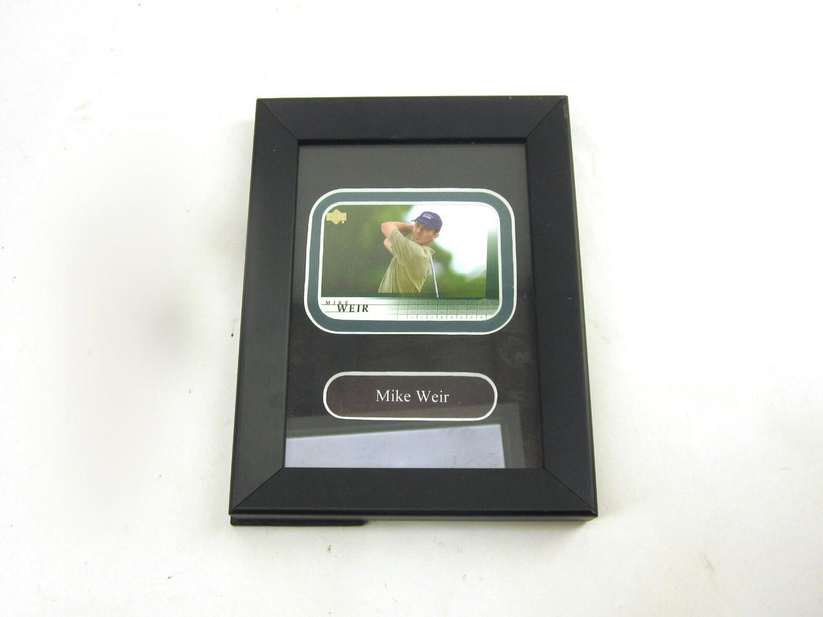 Carte de golf Upper Deck 2001 Mike Weir encadrée