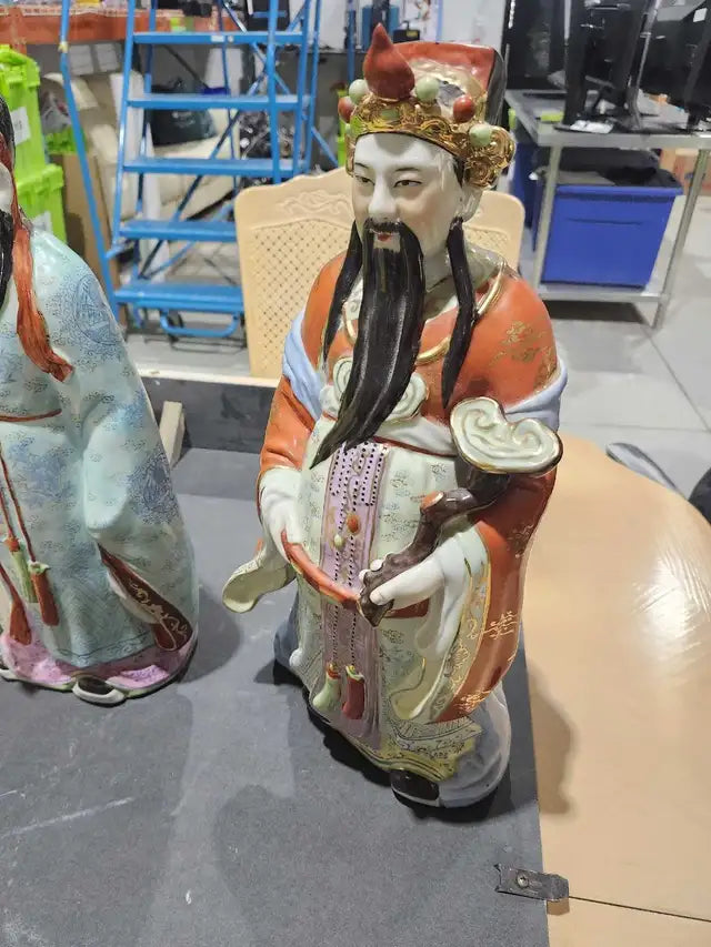 Porcelain Asian Figurines - 18"
