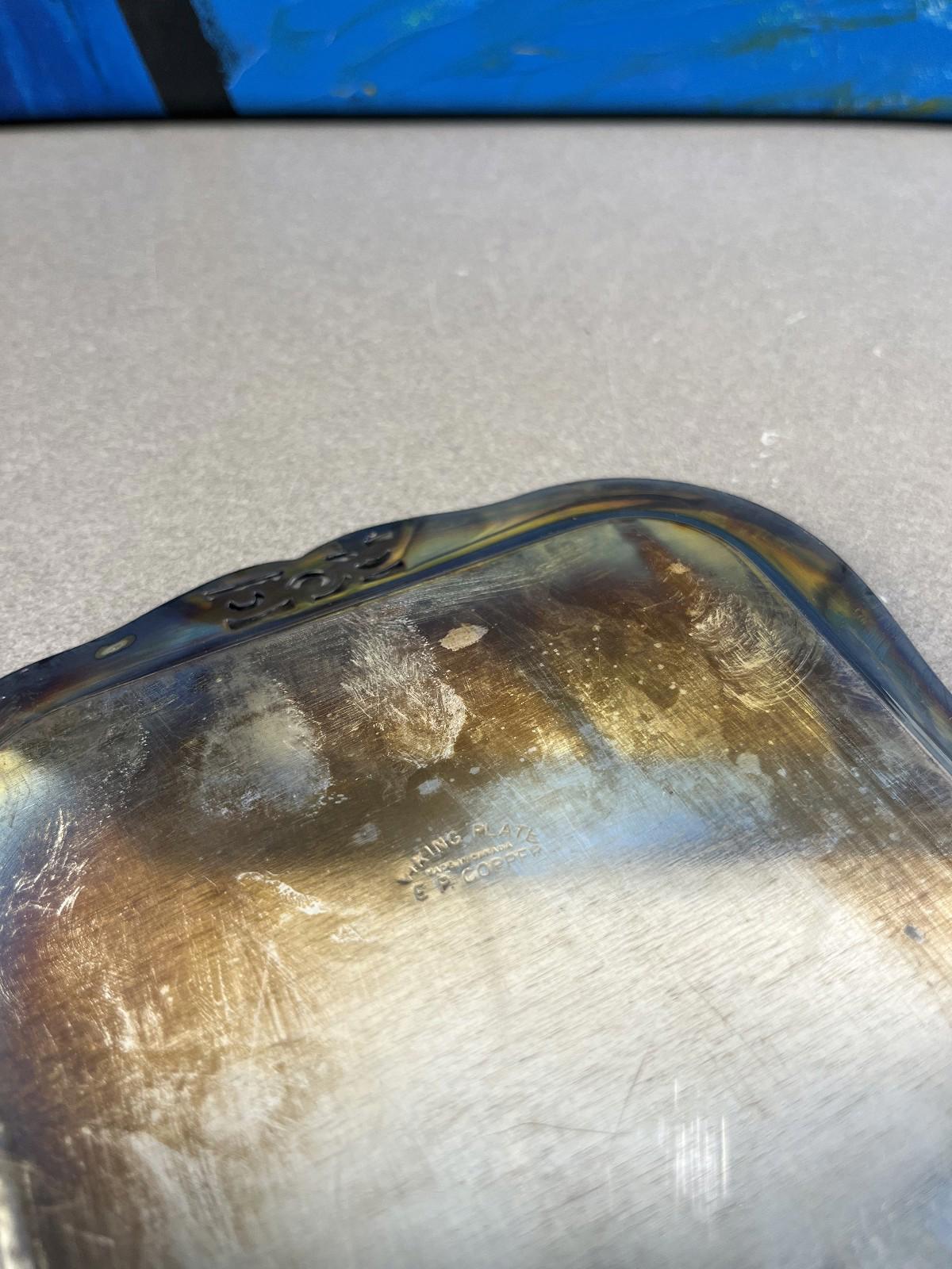 Vintage Viking Plate Made in Canada (EP Copper)