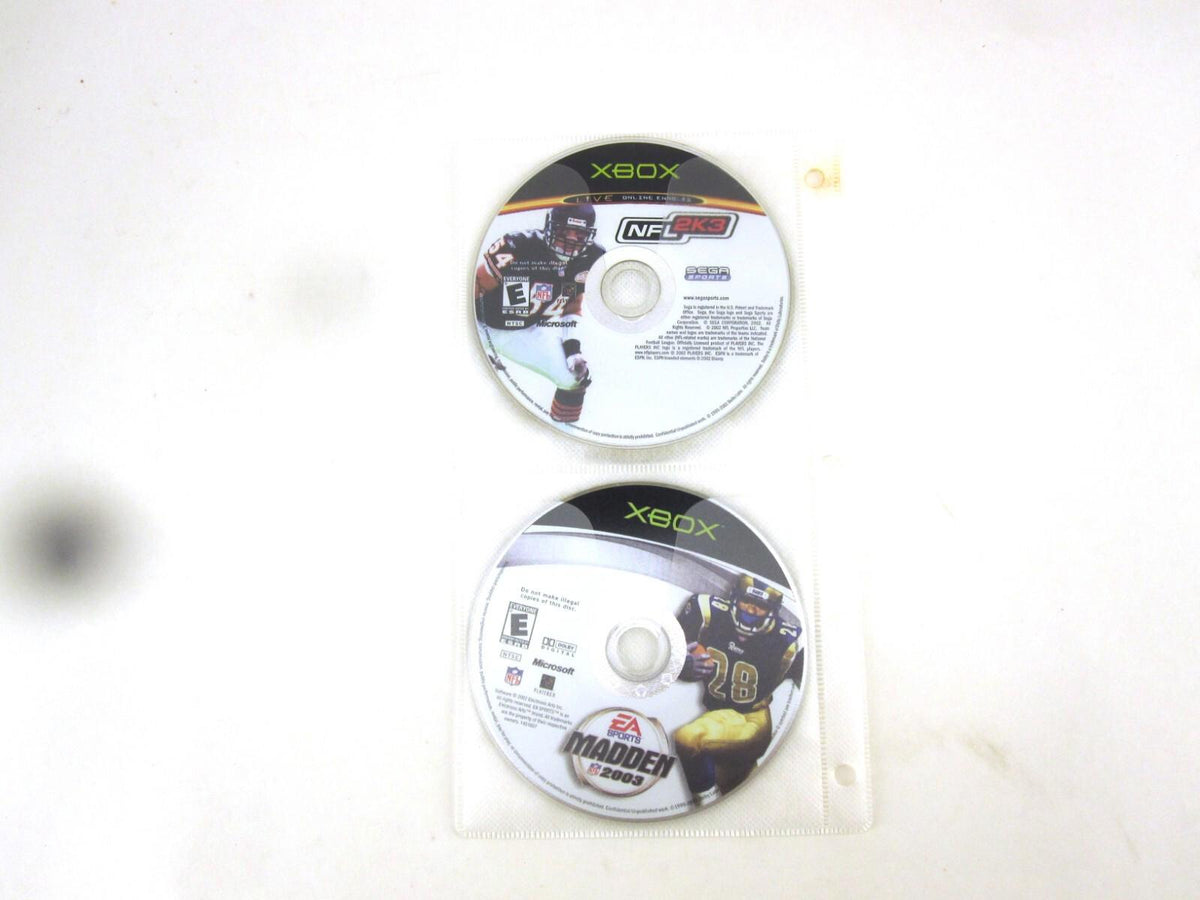 Microsoft Xbox Original Games Discs Only - Lot Of 4, NFL Fever, 2K3, Madden