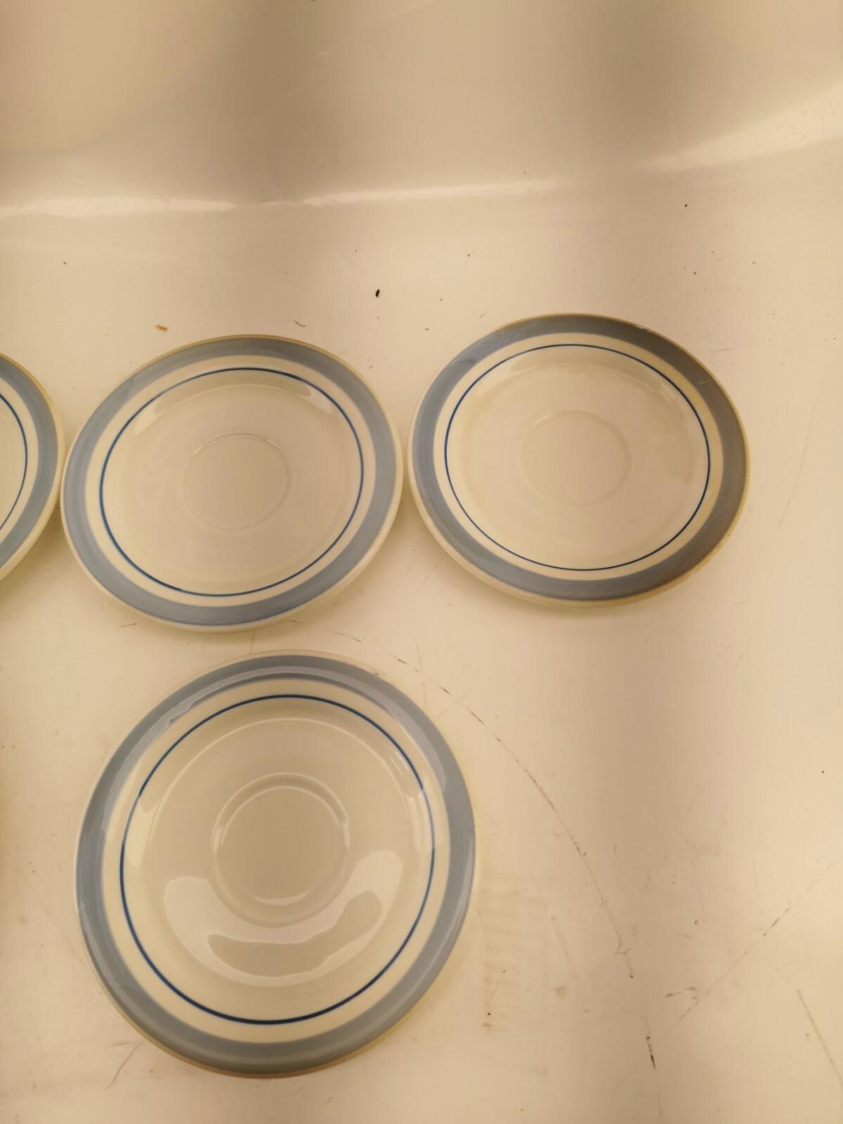 Set of 6 Saucer Ceramica Quadrifoglio made in Italy