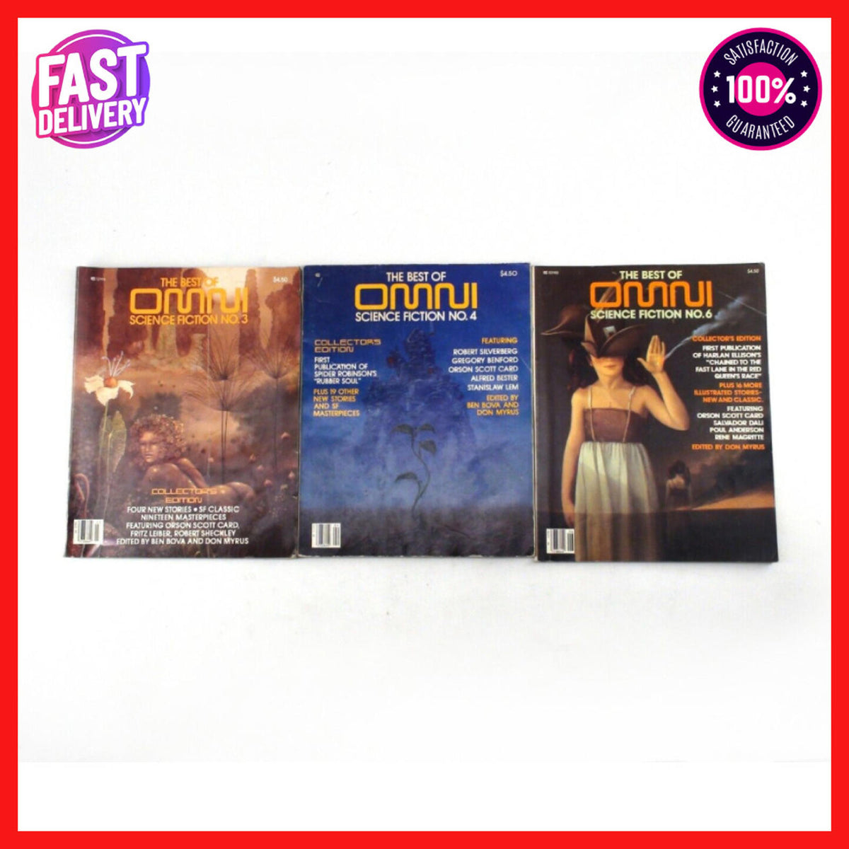 OMNI Vintage Magazine Best Of Issues 3, 4 & 6 - 1980s