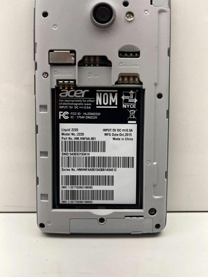 Acer Liquid Z220 Smartphone FOR PARTS