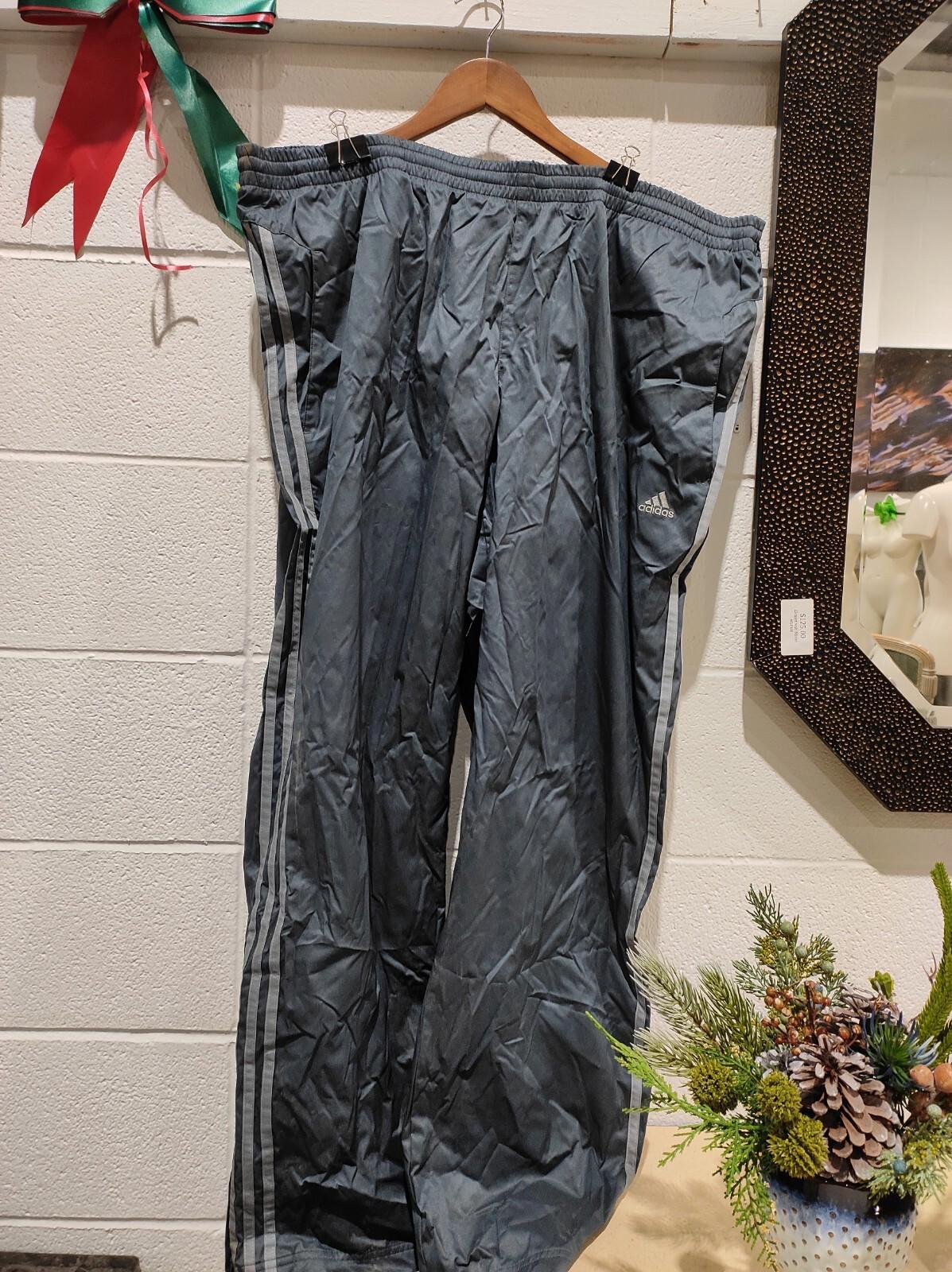 Adidas ClimaProof Clima 365 Black Snow Track Pants Ankle Zipper Size 2XL
