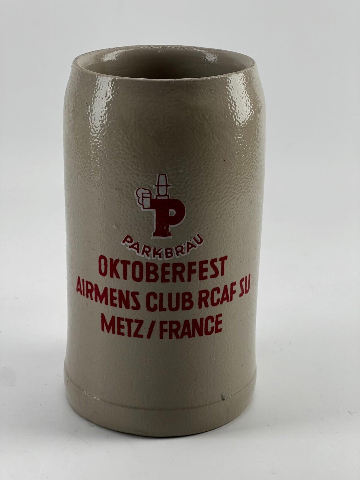 Vintage Parkbrau Rare RCAF Oktoberfest Stoneware Steins 1L
