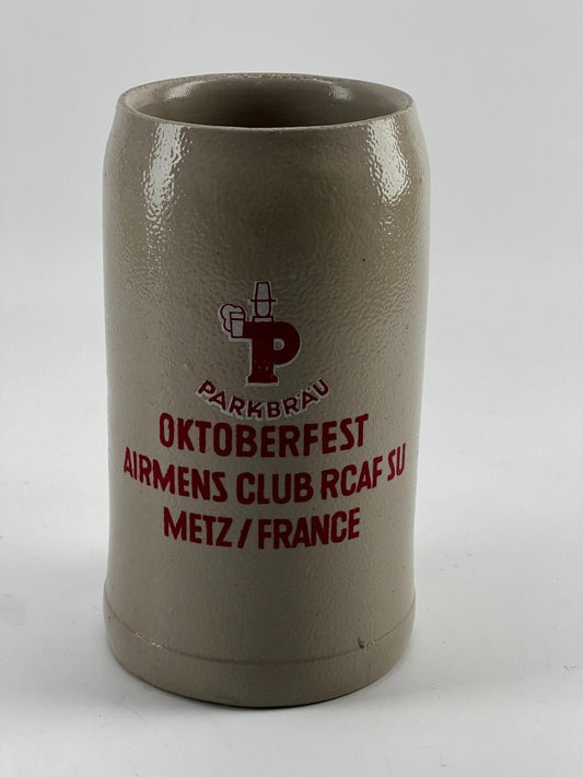 Vintage Parkbrau Rare RCAF Oktoberfest Stoneware Steins 1L