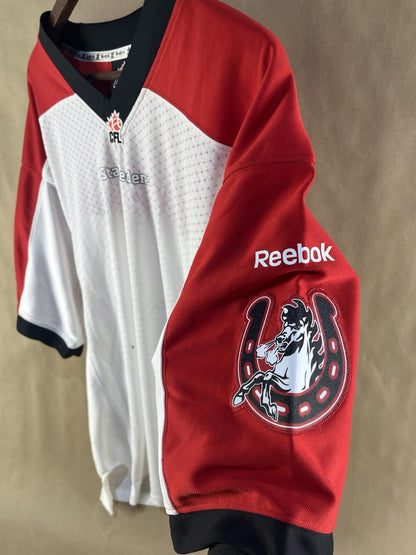 Reebok CFL Calgary Stampeders Jersey Signed by #76 (Size L)