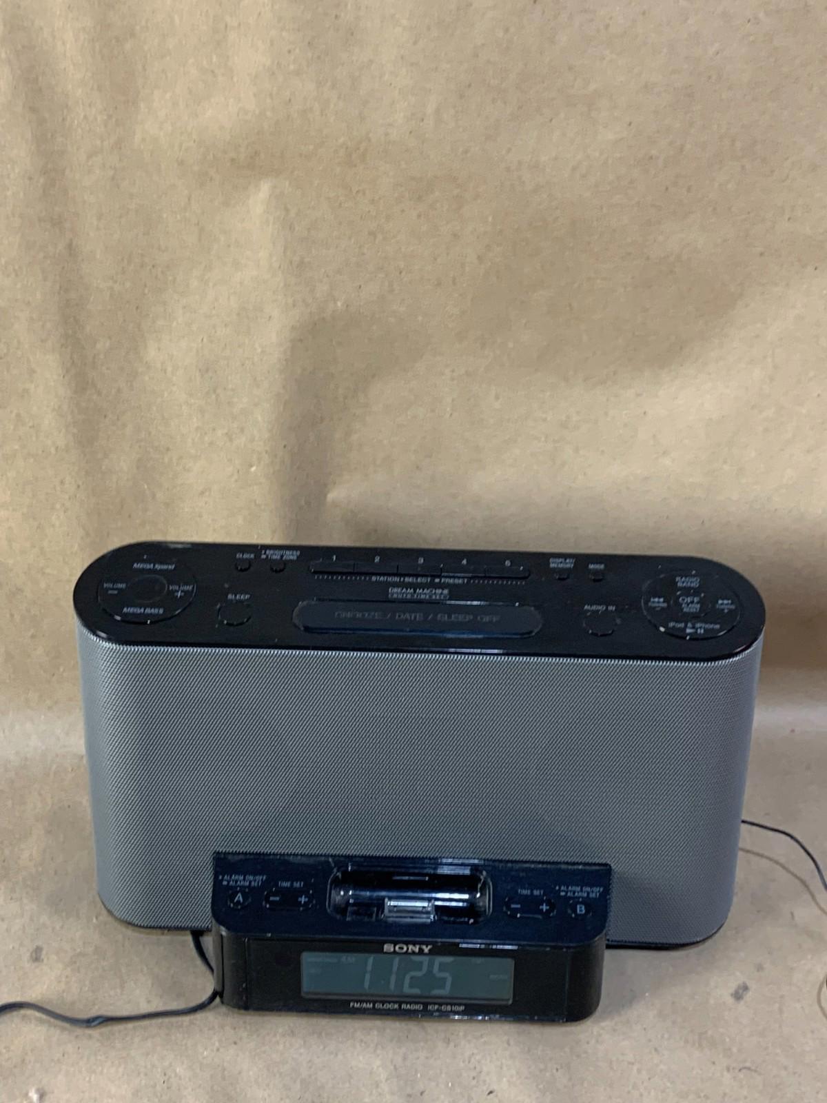 Sony Dream Machine ICF-CS10iP FM/AM Clock Radio Alarm iPod Dock