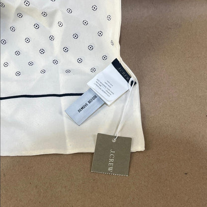 NWT J.Crew Elegant Cream Silk Scarf