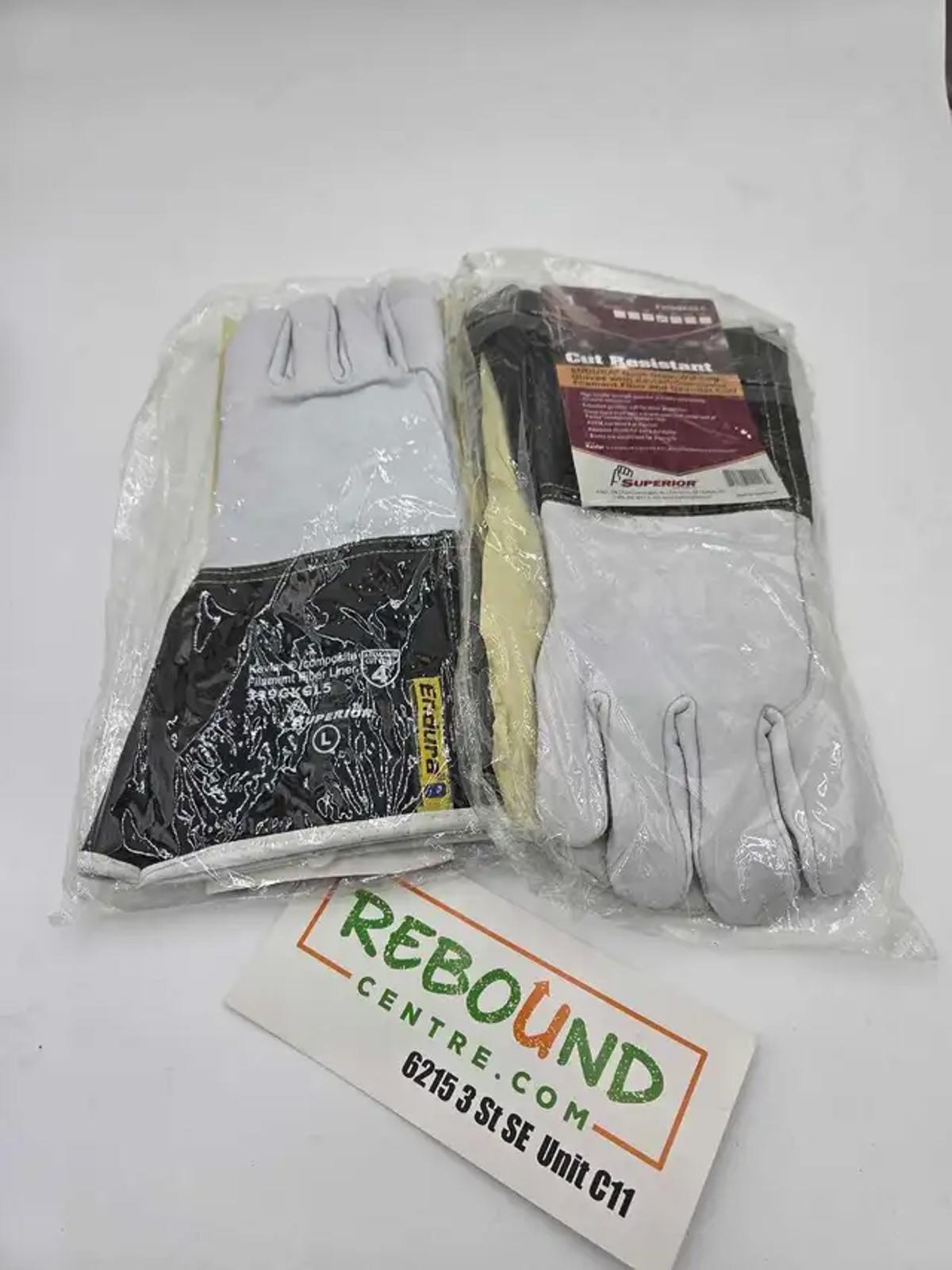 New! Superior Endura Goat-Grain Welding Gloves 2 Pairs (L)