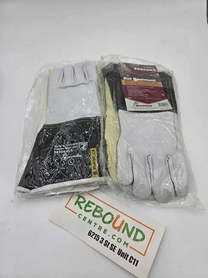 New! Superior Endura Goat-Grain Welding Gloves 2 Pairs (L)