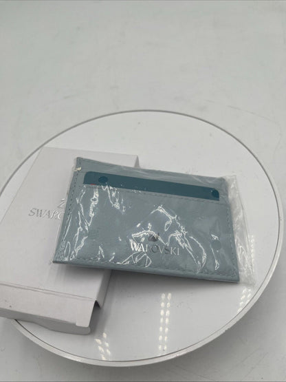 Swarovski Daisy Wallet Card Holder Case Blue Brand New