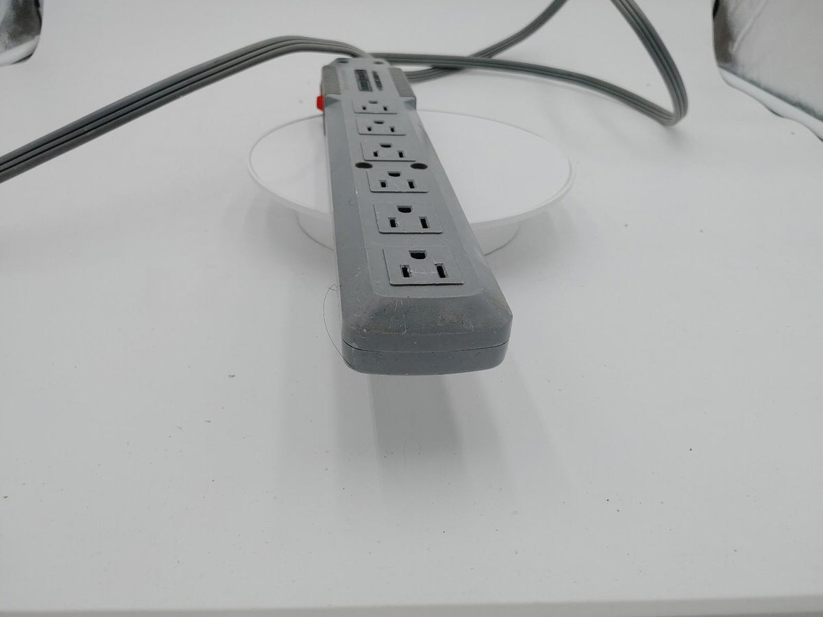 Good Condition Archer Power Centre 6 port Surge Protector Power Bar Grey Works