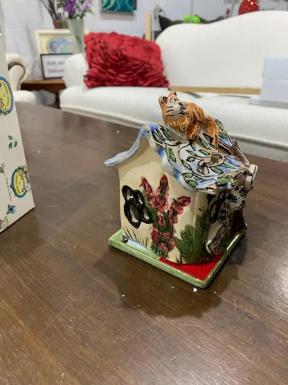 Clayworks Kitty's Treehouse Tea light