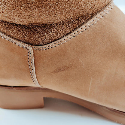 Roots Brown Suede Boots with the Fur Women's Size 6