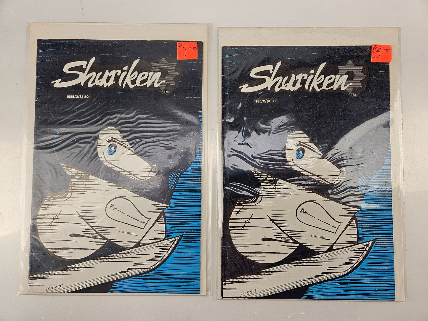 Shuriken #2 Fall 1985 & Marvel Spitfire Comics - Lot of 4 - Vintage Comic Collection