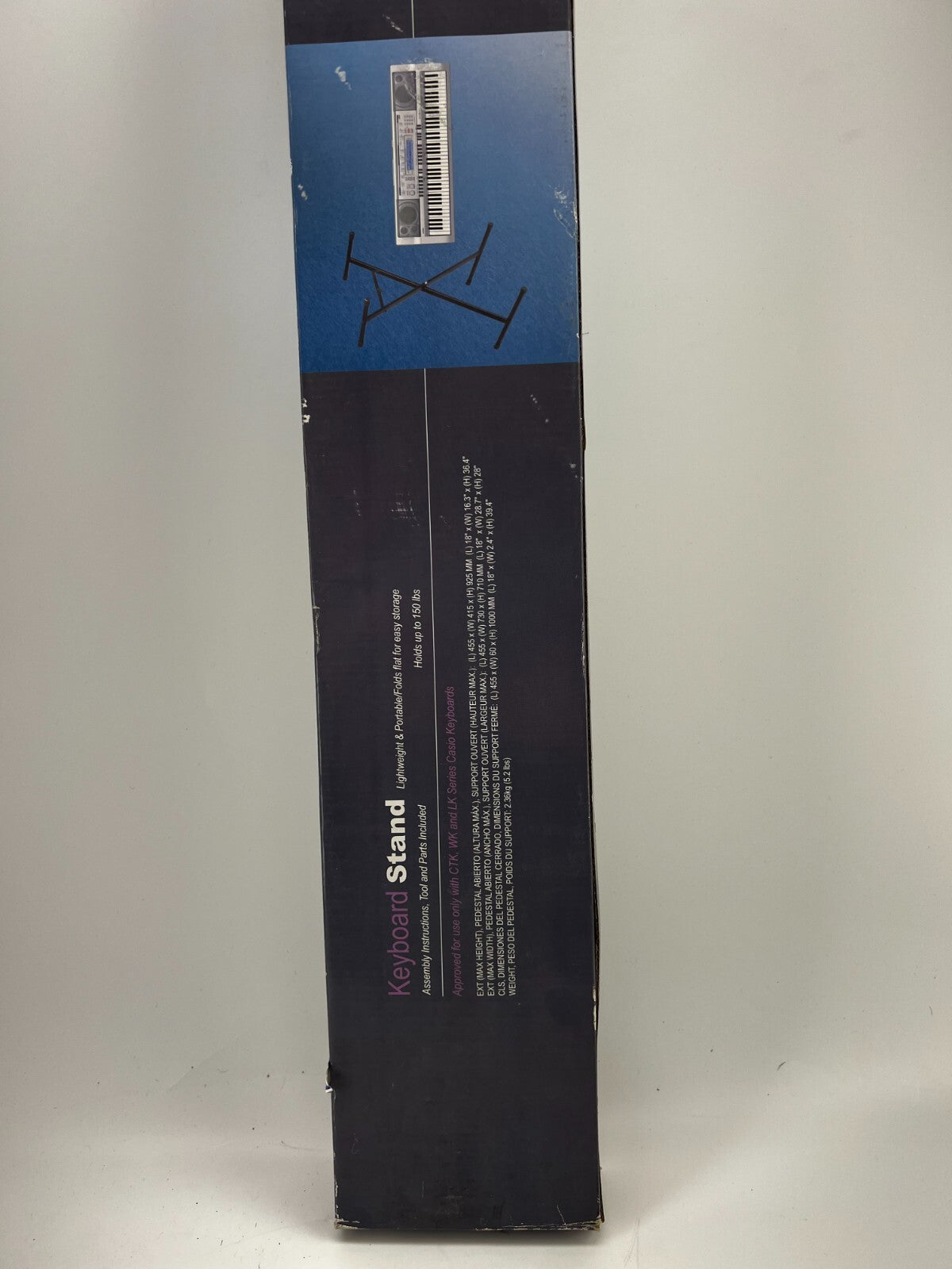 Casio Electronic Keyboard Stand Open Box Adjustable