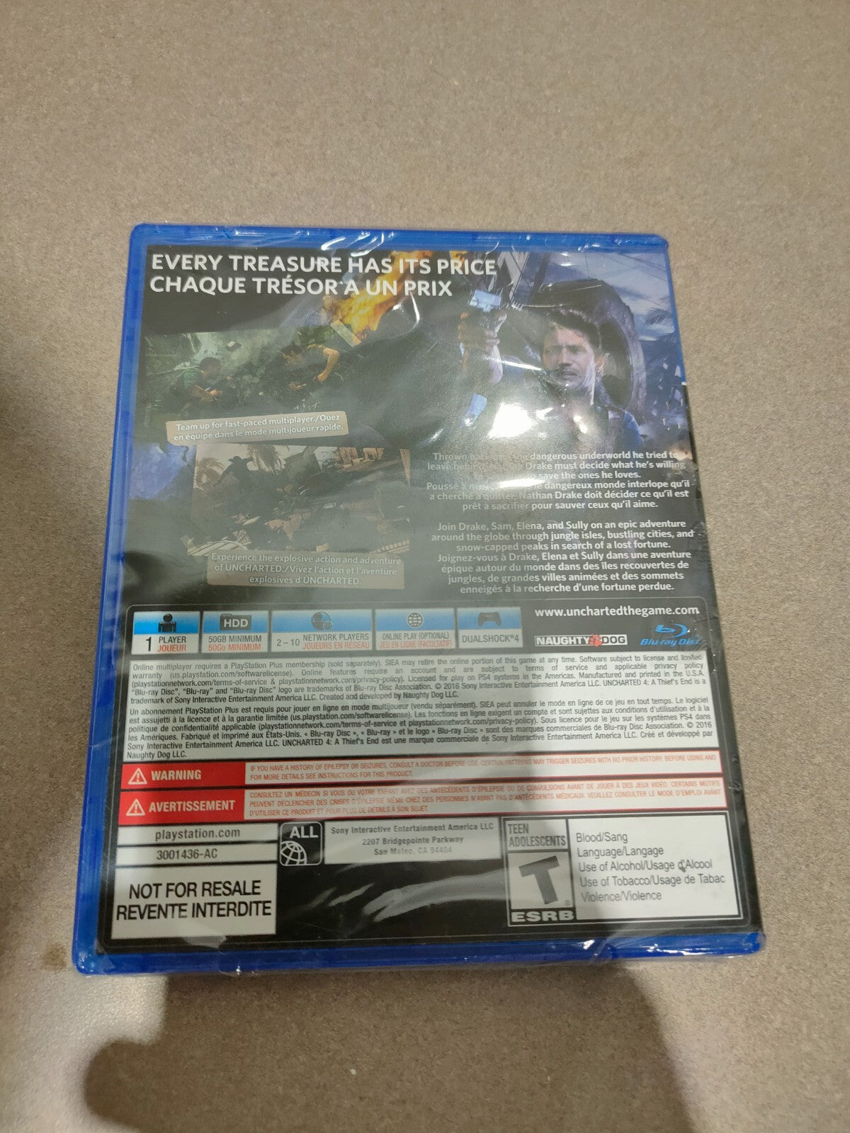 Uncharted 4 A Thief's End (PS4) NEW