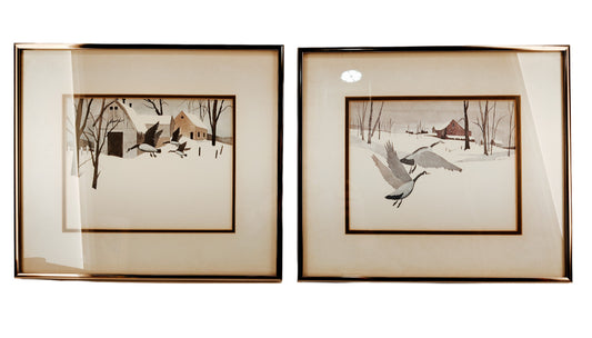 Henderson Framed Prints - Winter Scenes with Geese