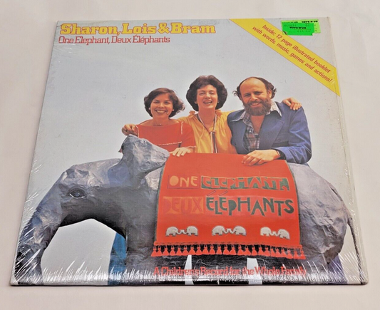 Childhood Nostalgia: Sharon, Lois & Bram 'One Elephant, Deux Elephants' Vinyl Record with Bookle