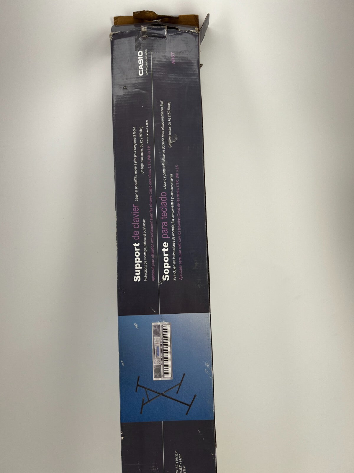 Casio Electronic Keyboard Stand Open Box Adjustable