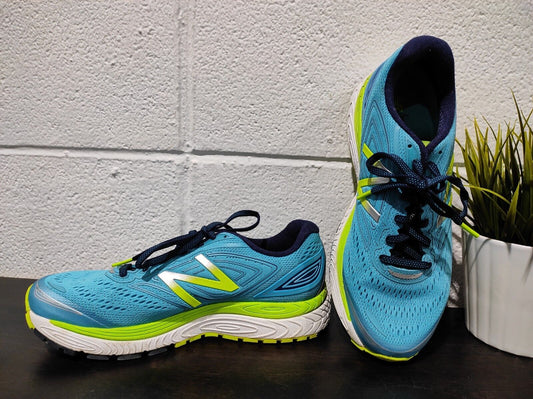 New Balance 880 Women's  Aqua Yellow Running Shoes Size US- 8