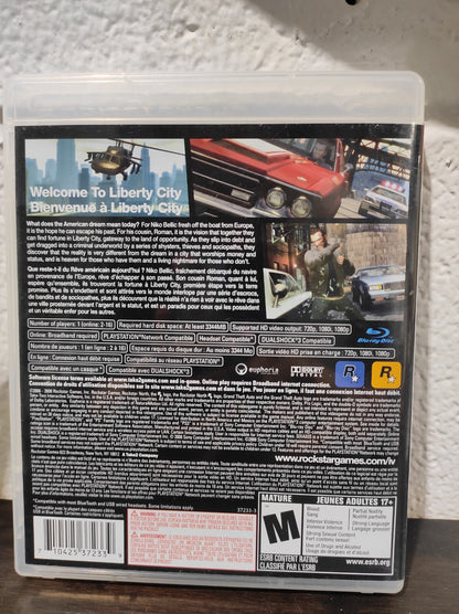 Grand Theft Auto IV PS3 Game (Sony PlayStation 3) Authentic With Map