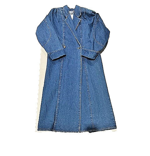 Vintage Denim Long Coat