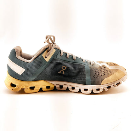 On Cloudflow Cloudtec Blue Yellow Running Shoes Men's Size 8.5