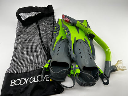 Body Glove Snorkel Set with Gear Bag Size Youth - Blue - No mask