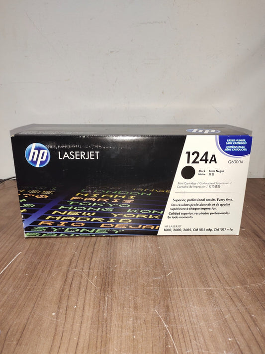 HP 124A LaserJet Toner Cartridge Black Q6000A - New In Box