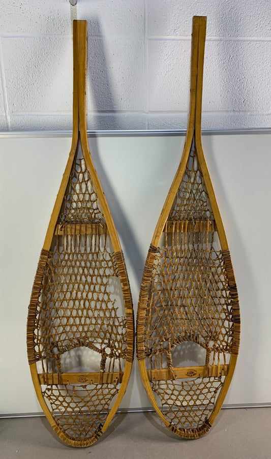 Vintage Faber Safesport Wooden Snow Shoes