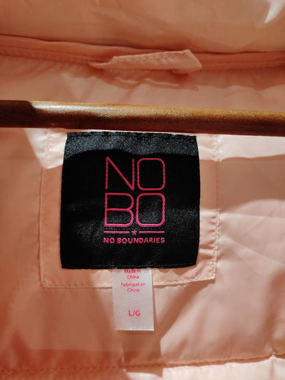 No Boundaries Women's Cropped Puffer Jacket