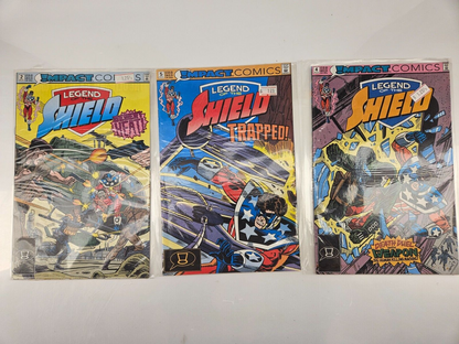 Legend of the Shield & The Original Shield Comic Lot - 21 Issues - Vintage Superhero Collection