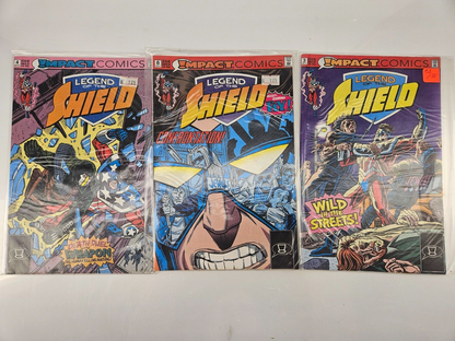 Legend of the Shield & The Original Shield Comic Lot - 21 Issues - Vintage Superhero Collection