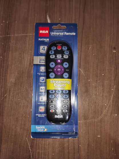 RCA Universal Remote Platinum Pro 4 Device Programmable - New In Box