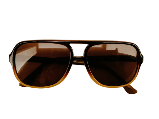 Calvin Klein Brown Gradient Aviator Sunglasses