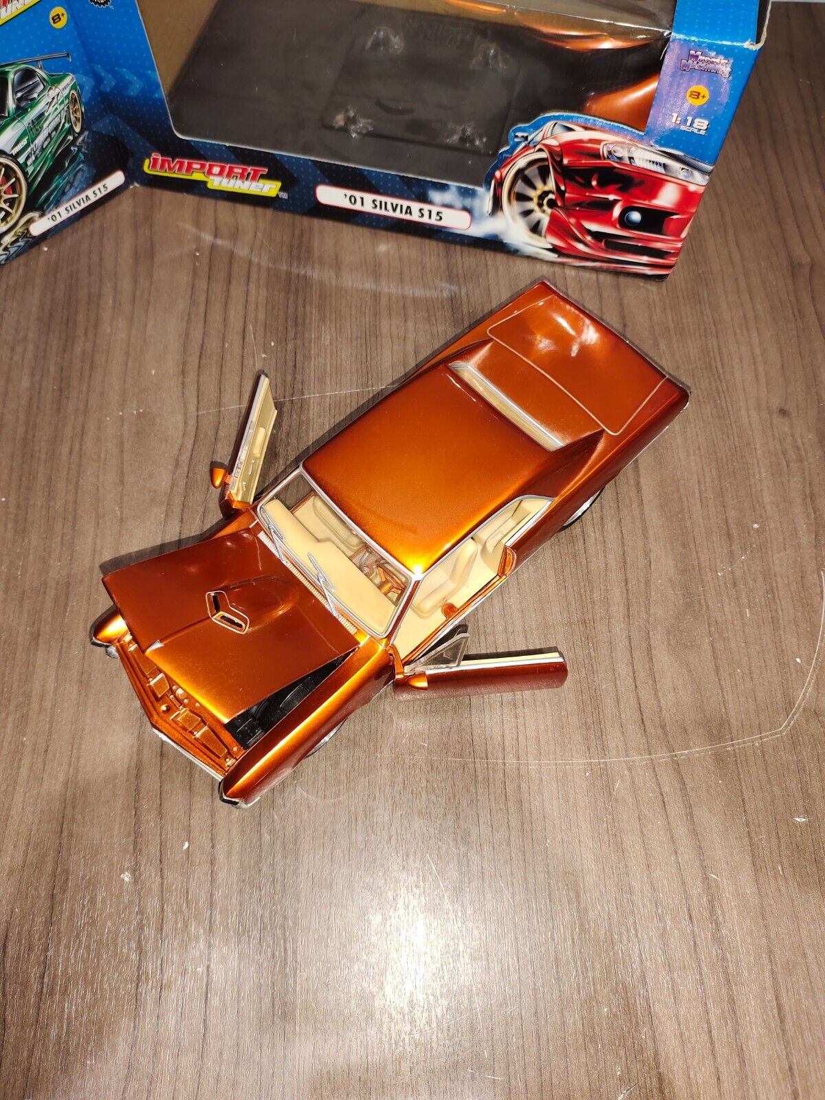 Hot Wheels Whips West Coast Customs 1966 Pontiac GTO 1:18 Scale Diecast Car