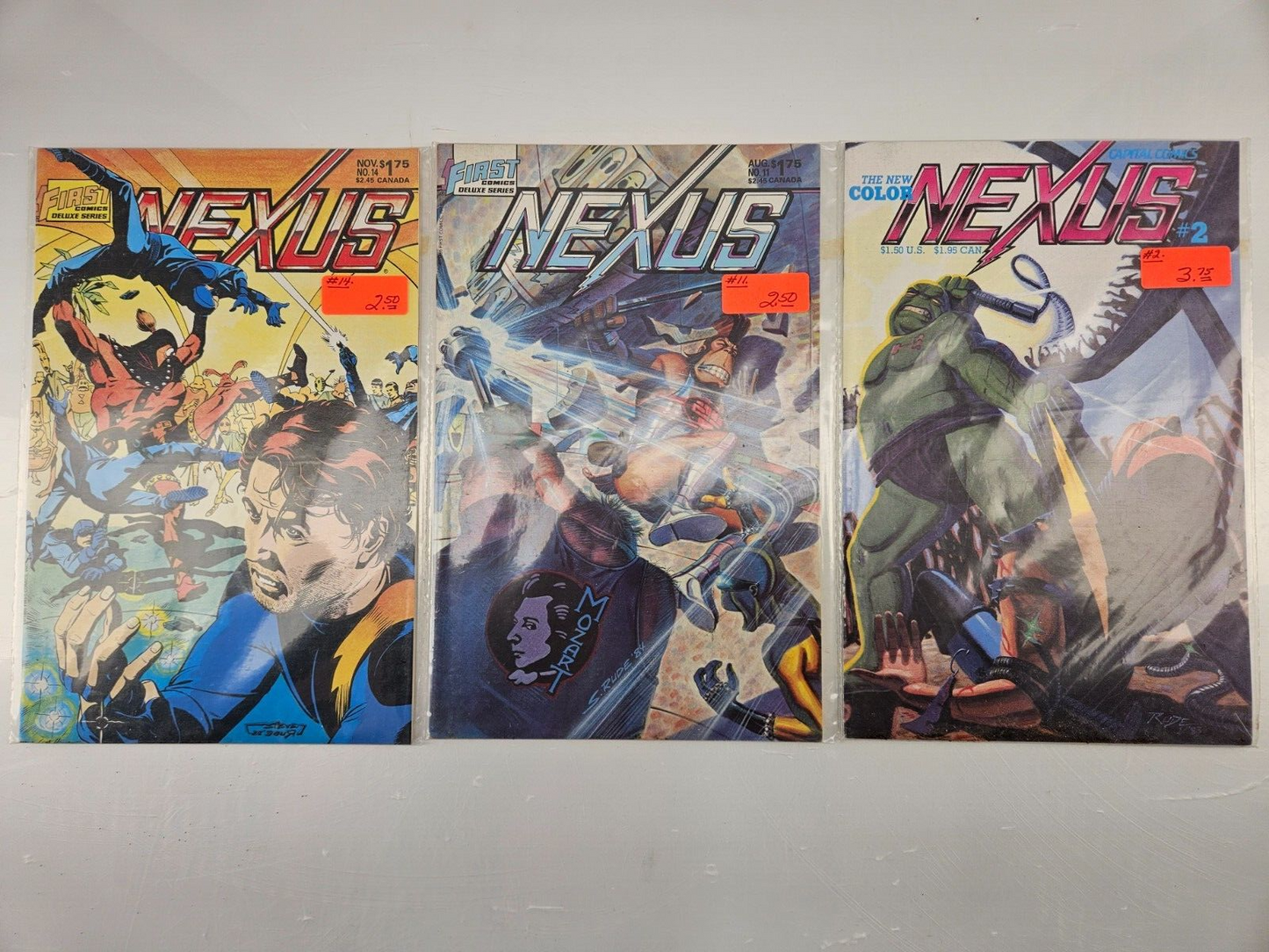 Nexus #2, #11, #14 - Capital Comics/First Comics - Lot of 3 - Vintage Comic Collection